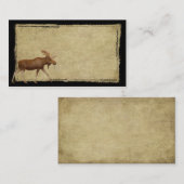 Moose op de los- en tweekleppige Biz-kaarten Visitekaartje (Voorkant / Achterkant)