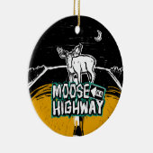 Moose op een Highway Ornament (Rechts)