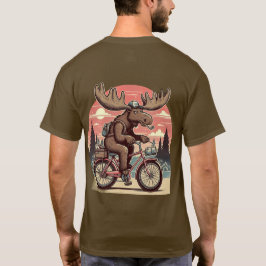 Moose op fiets Classic T-shirt