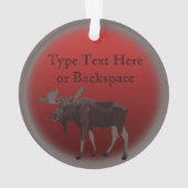 Moose Ornamenten Moose Art kerstdecoratie (achterkant)