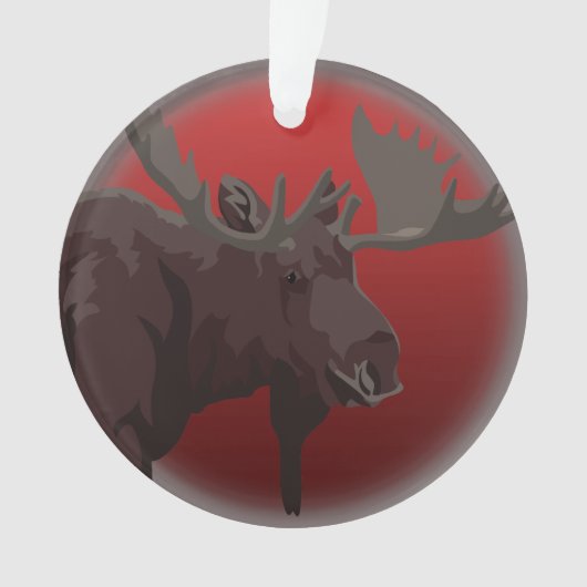 Moose Ornamenten Moose Art kerstdecoratie (voorkant)