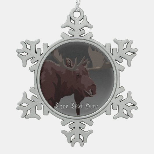 Moose Ornamenten Moose Art kerstdecoratie (Voorkant)