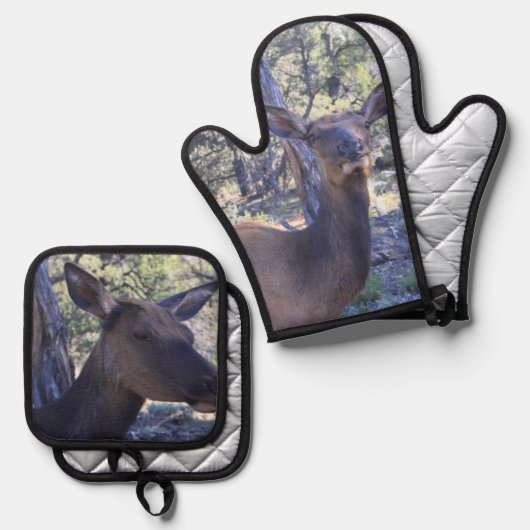 Moose Ovenwant & Pannenlap Set (Voorkant / Achterkant)