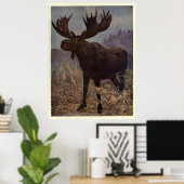 Moose Painting (1909) Poster (Thuiskantoor)