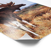  Moose Painting Foto Afdruk (Hoek)