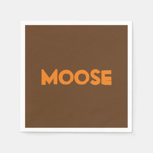 Moose Paper Napkins Servetten (Voorkant)