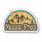 Moose Pass, Alaska Sticker (Voorkant)