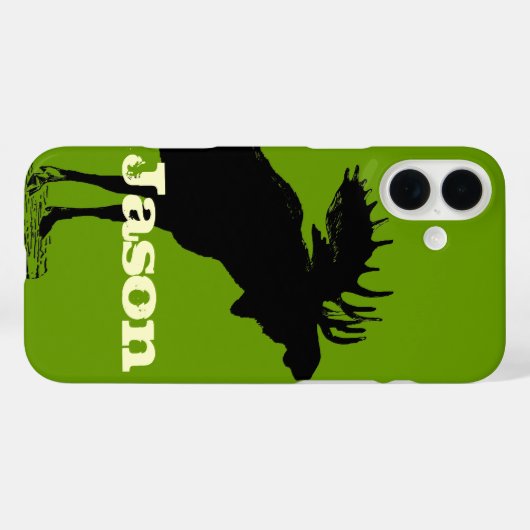 Moose Personalized iPhone Case-Mate iPhone Case (Achterkant (horizontaal))