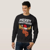 Moose Pet met kerstmis Moose Merry Christmoose Mer Trui (Voorkant volledig)