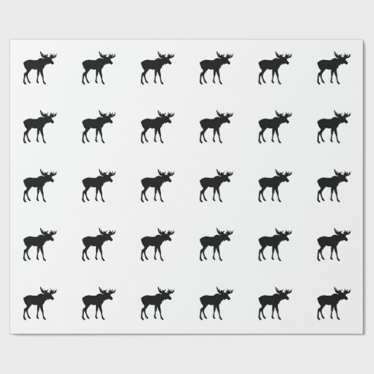 Moose Pictogram Cadeaupapier (Vlak)