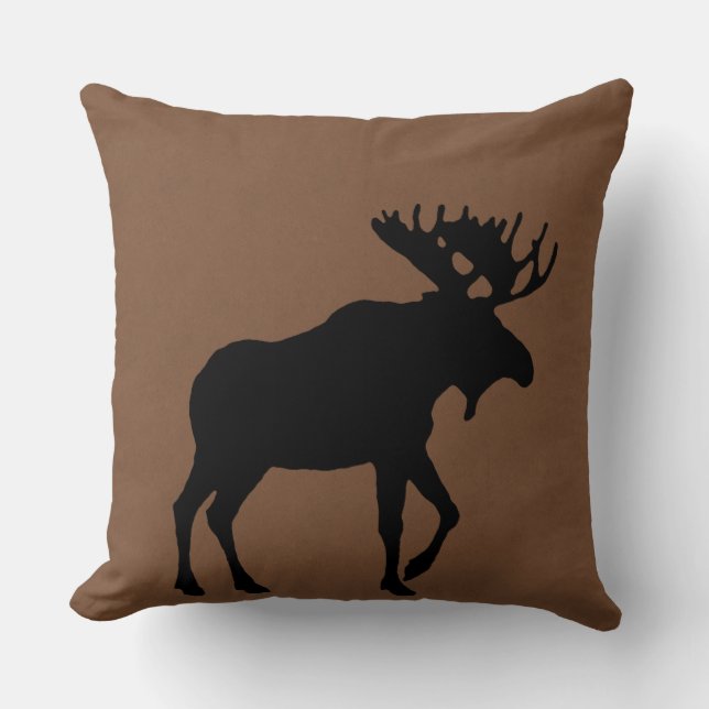Moose Pillow door Leslie Harlow Kussen (Voorkant)