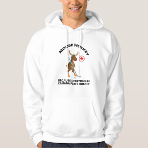 Moose Plays Hockey, Canadezen Love Hockey Hoodie