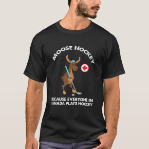 Moose Plays Hockey, Canadezen Love Hockey T-shirt