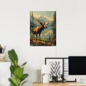 Moose Poster (Thuiskantoor)