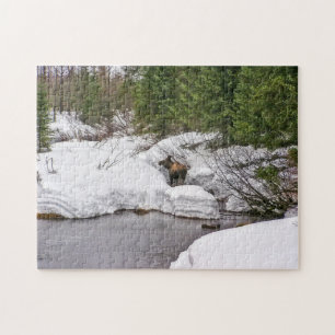 Moose Puzzle, 10x14 met 252 stuks Legpuzzel