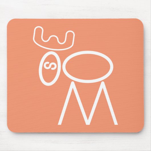 Moose Puzzle Mousepad Muismat (Voorkant)