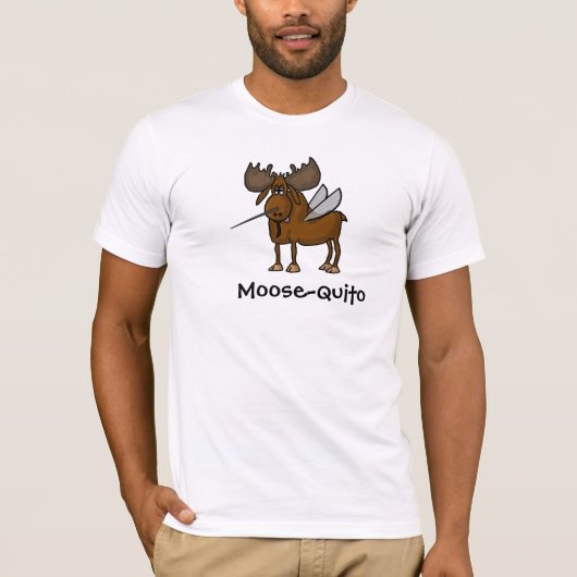 Moose-quito Funny mug T-shirt past het aan! (Voorkant)