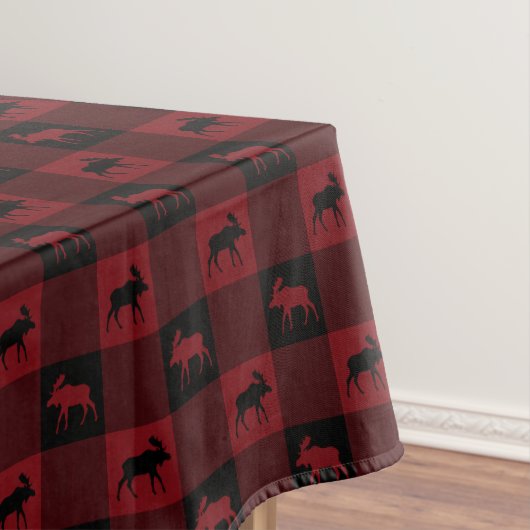 Moose Red Black Tafelkleed (Voorbeeld)