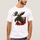 Moose Red Maple Leaves T-shirt (Voorkant)