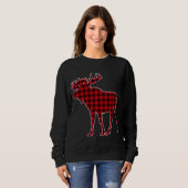 Moose Red Pset Buffalo Matching Pajama Trui (Voorkant volledig)