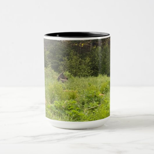 Moose Relaxing in Natuur - Wildlife Foto Mok (Midden)