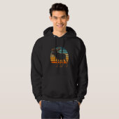Moose Retro 80s Style Canada Dier Hoodie (Voorkant volledig)