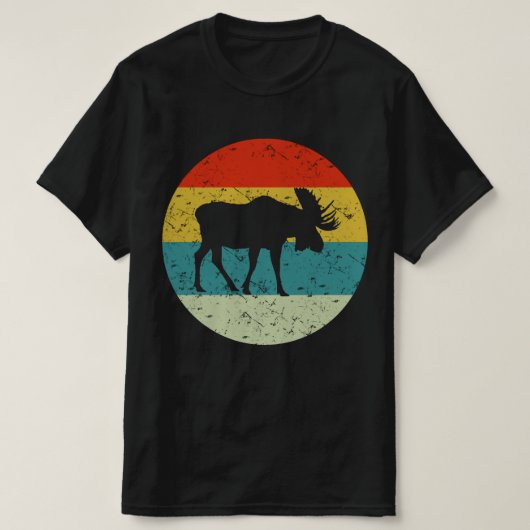 MOOSE retro  silhouette 70s T-shirt (Design voorkant)