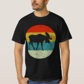 MOOSE retro  silhouette 70s T-shirt (Voorkant)
