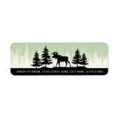 Moose Return-adreslabels Etiket (Voorkant)