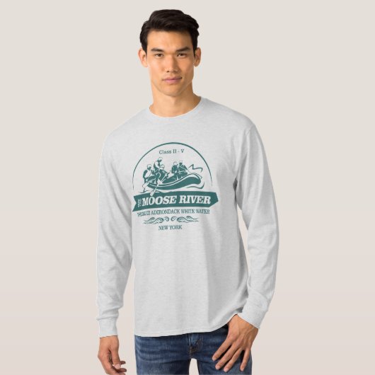 Moose River (rafting2) T-shirt (Voorkant volledig)