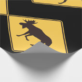 Moose Road Sign Cadeaupapier