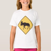 Moose Road Sign T-shirt (Voorkant)