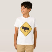 Moose Road Sign T-shirt (Voorkant volledig)