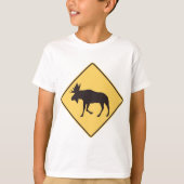 Moose Road Sign T-shirt (Voorkant)