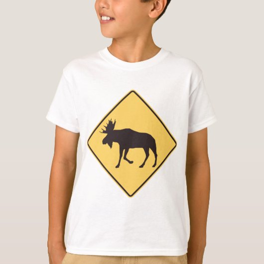 Moose Road Sign T-shirt (Voorkant)