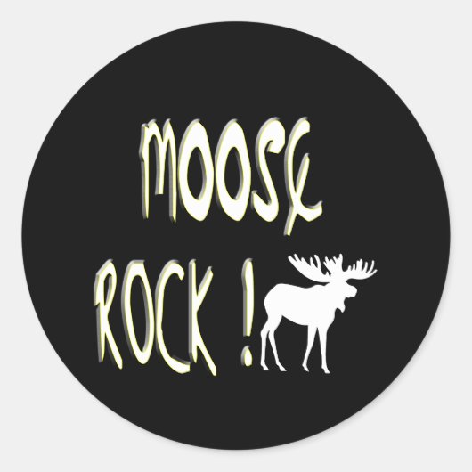 Moose Rock! Sticker (Voorkant)