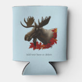 Moose rode esdoornbladeren blikjeskoeler (Voorkant)