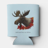 Moose rode esdoornbladeren blikjeskoeler (Achterkant)