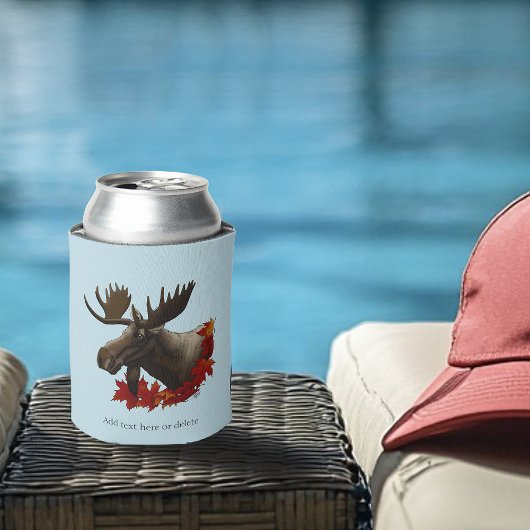 Moose rode esdoornbladeren blikjeskoeler