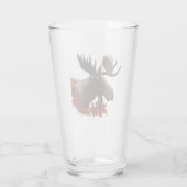 Moose rode esdoornbladeren glas (Achterkant)