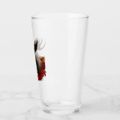 Moose rode esdoornbladeren glas (Links)