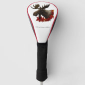 Moose rode esdoornbladeren golfheadcover (Voorkant)