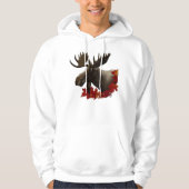 Moose rode esdoornbladeren hoodie (Voorkant)