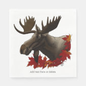 Moose rode esdoornbladeren servet (Voorkant)