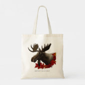 Moose rode esdoornbladeren tote bag (Achterkant)