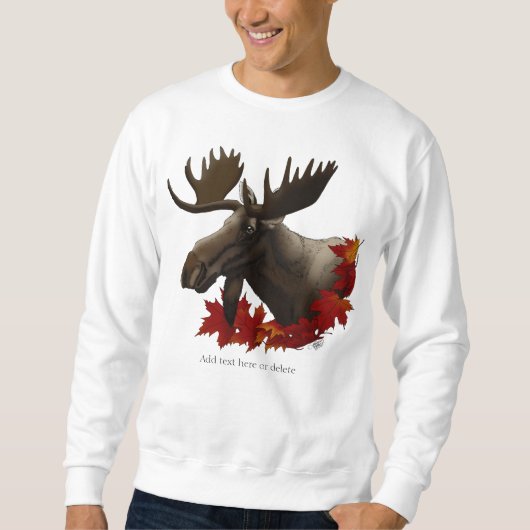 Moose rode esdoornbladeren trui (Voorkant)