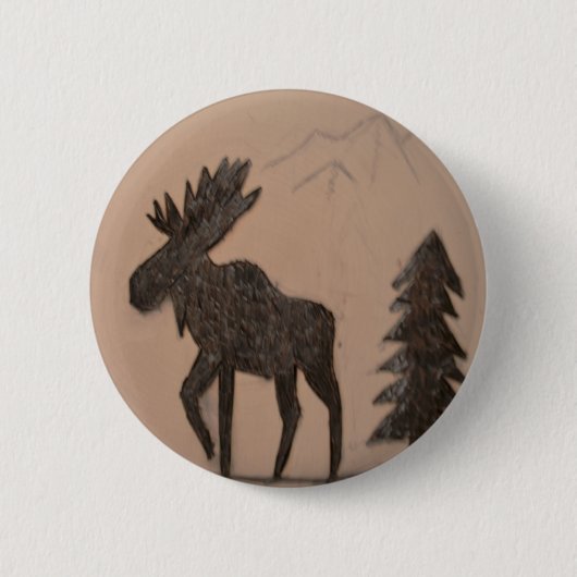 Moose Ronde Button 5,7 Cm (Voorkant)