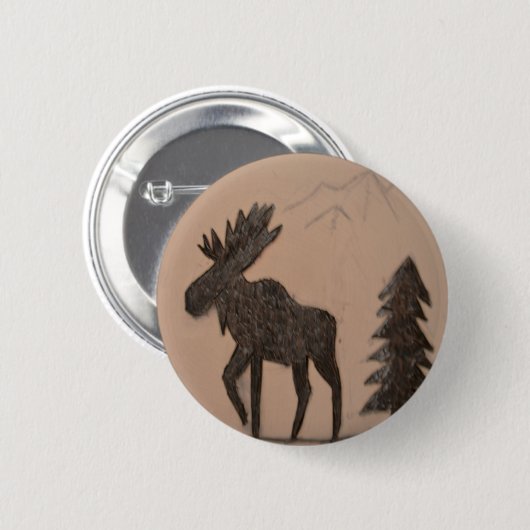 Moose Ronde Button 5,7 Cm (Voorkant /achterkant)
