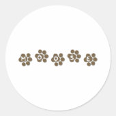 Moose Ronde Sticker (Voorkant)