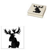 Moose Rubber Stamp Rubberstempel (Gestempeld)